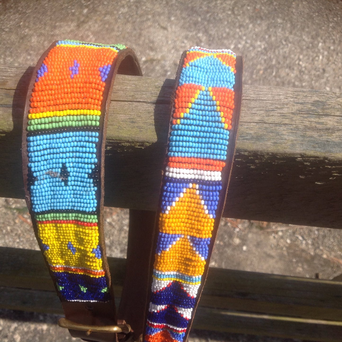 Bespoke Beaded Leather Belts