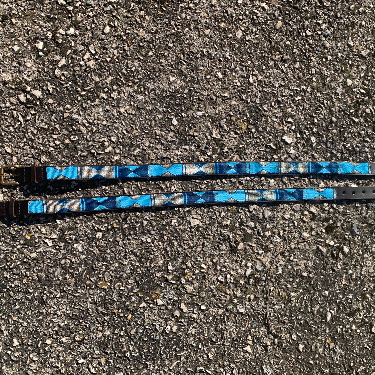 Bespoke Beaded Leather Belts
