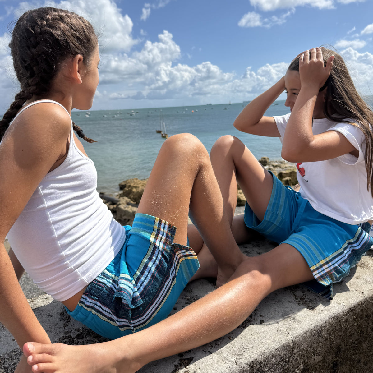Children's Kikoy Beach Shorts