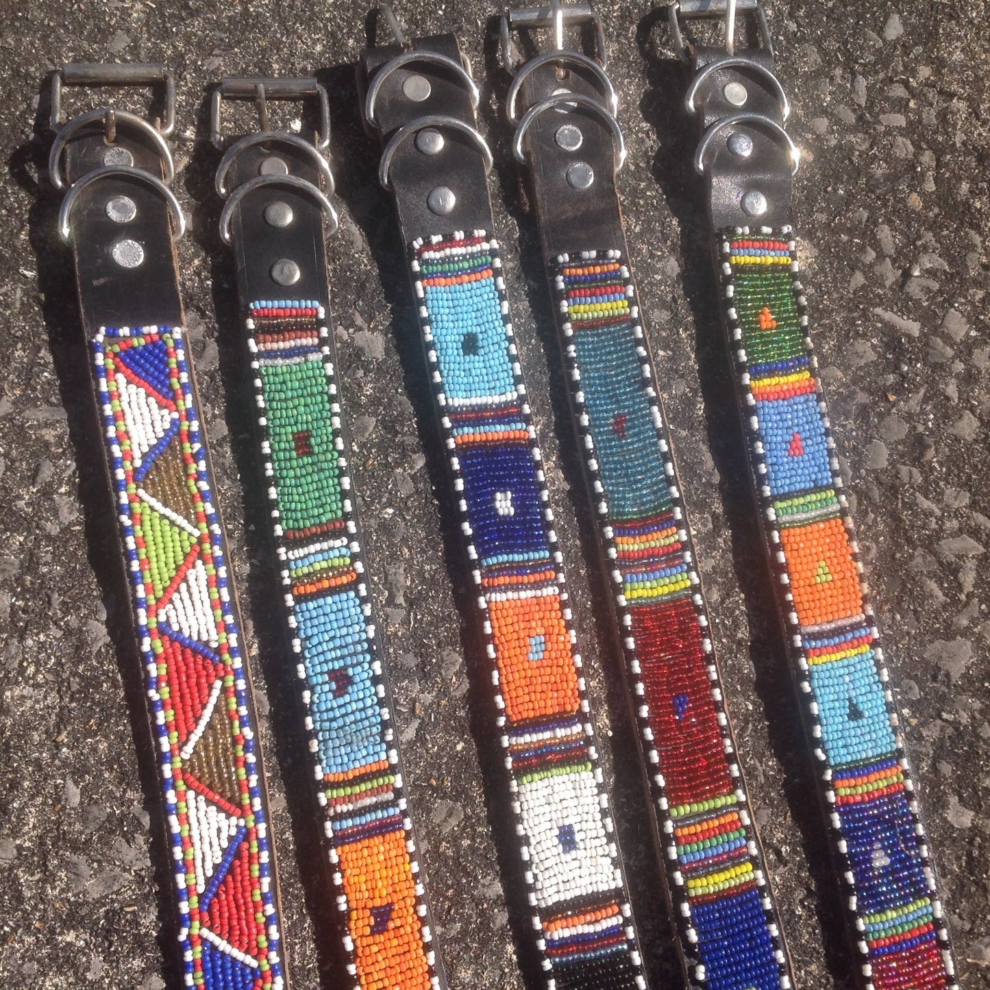 Bespoke Beaded Leather Belts
